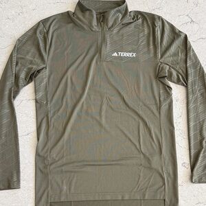 adidas Terrex Green Half-Zip Sweatshirt